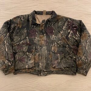 Vintage Northwest Territory Reversible Hunting Camo Bomber Jacket, XXL